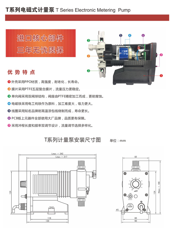 T係列電磁式（shì）計（jì）量泵